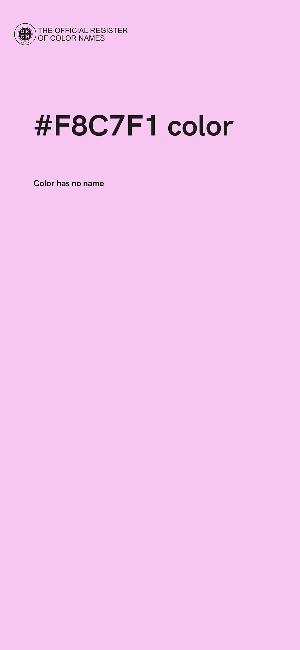 #F8C7F1 color image