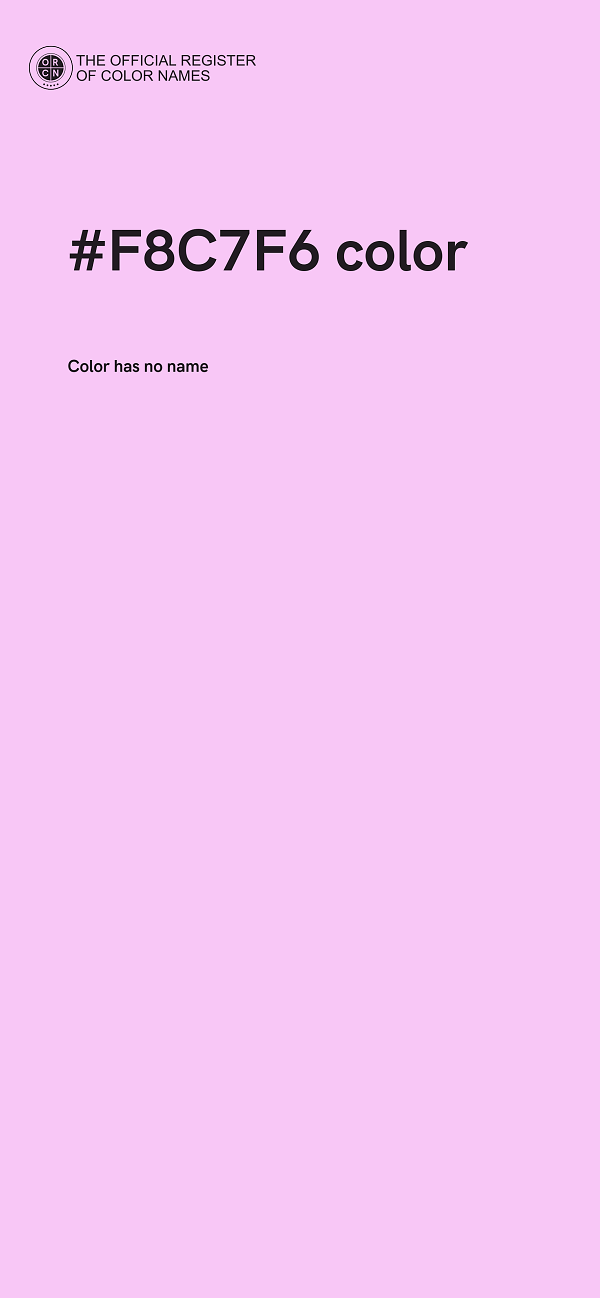 #F8C7F6 color image
