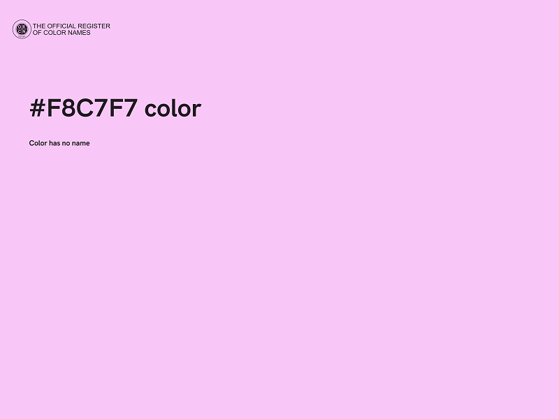 #F8C7F7 color image