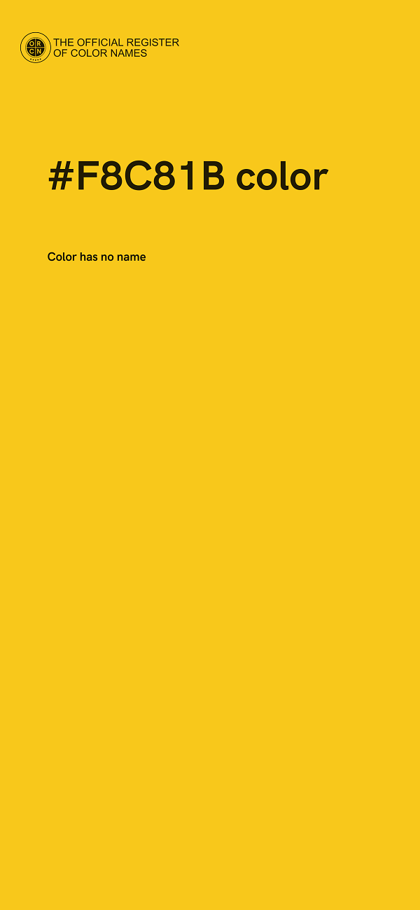 #F8C81B color image