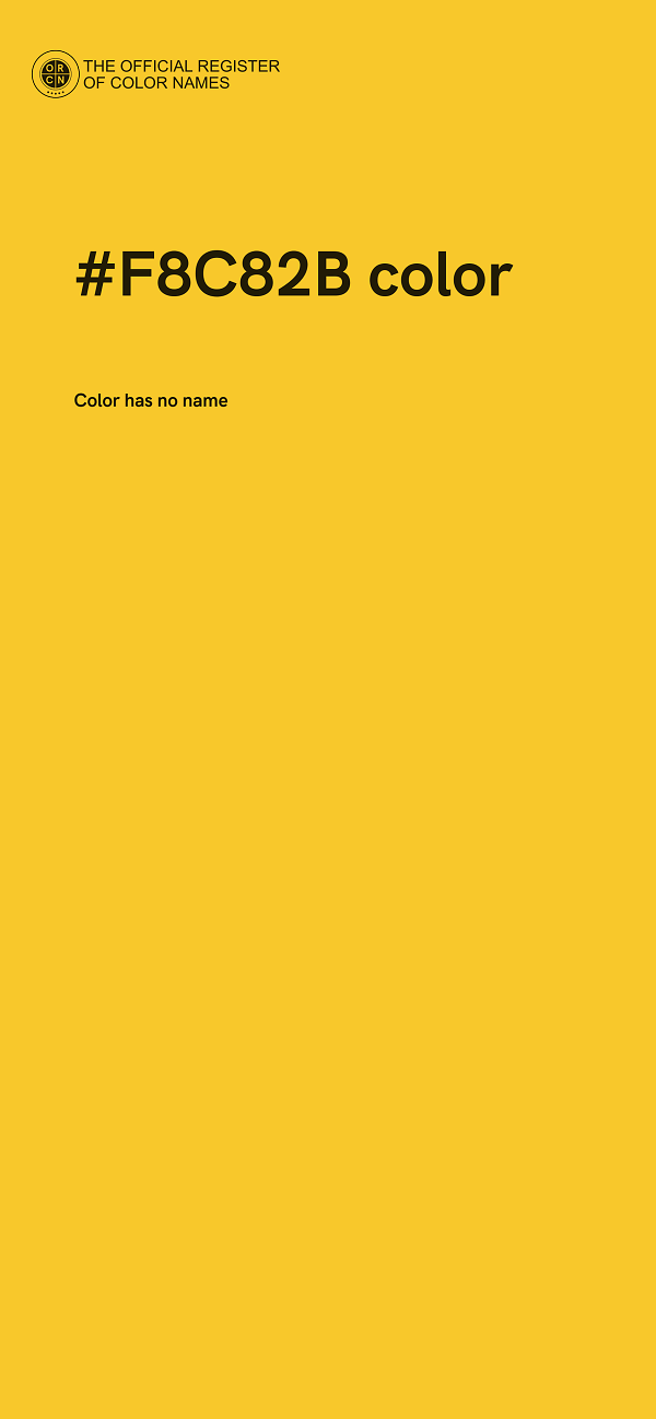 #F8C82B color image