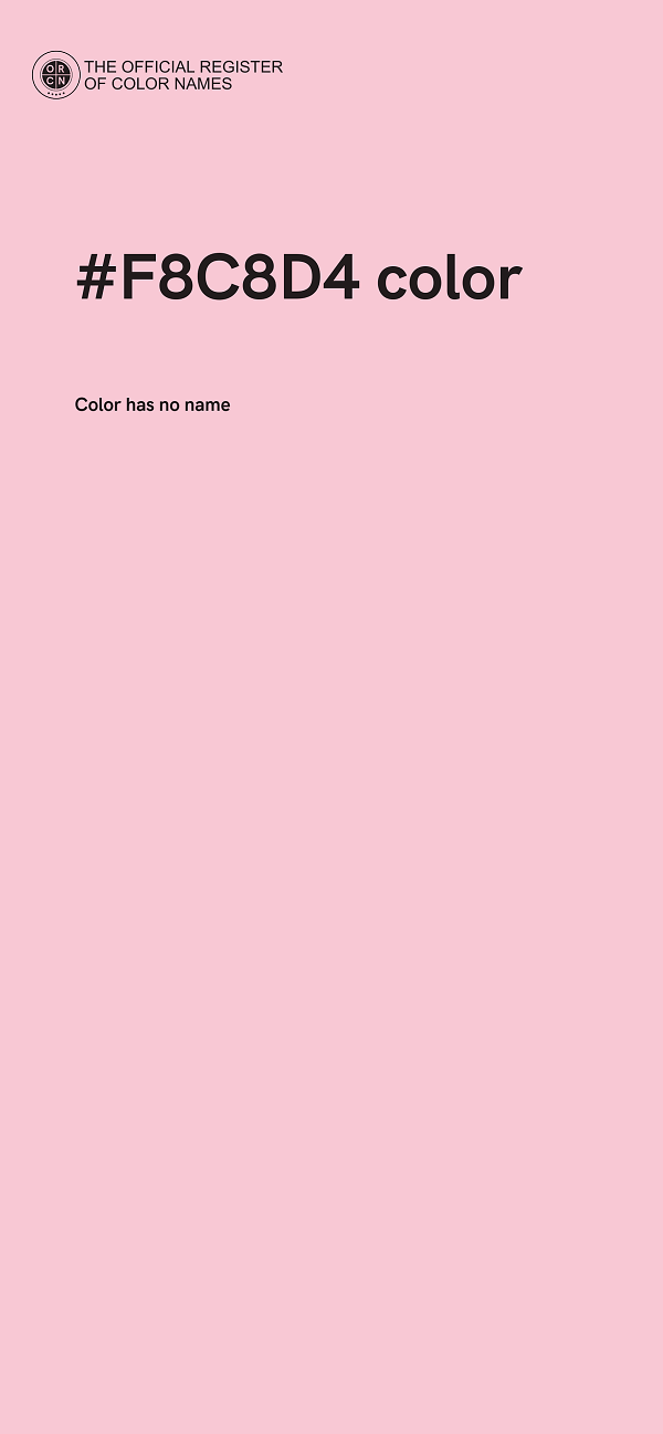 #F8C8D4 color image