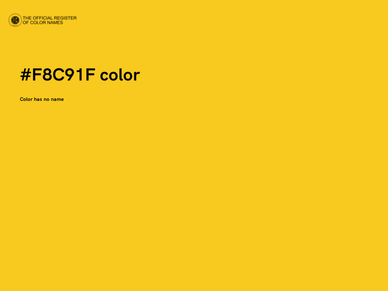 #F8C91F color image