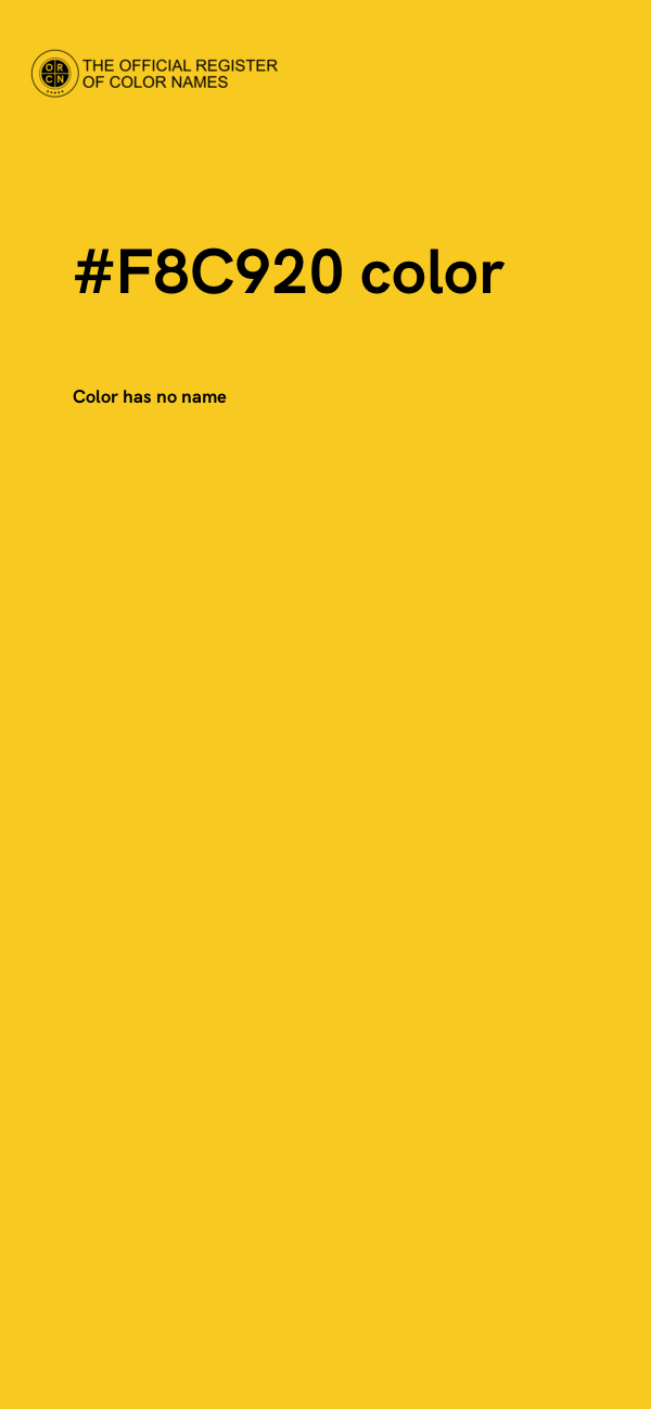 #F8C920 color image