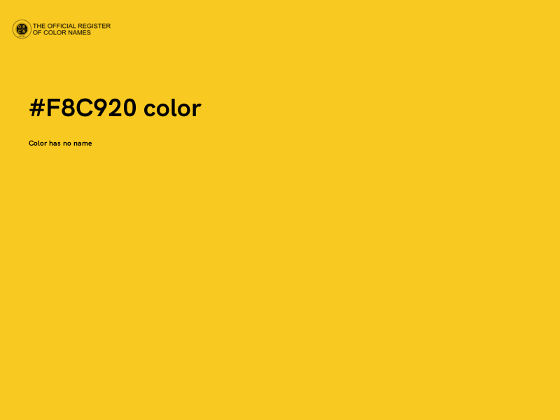 #F8C920 color image