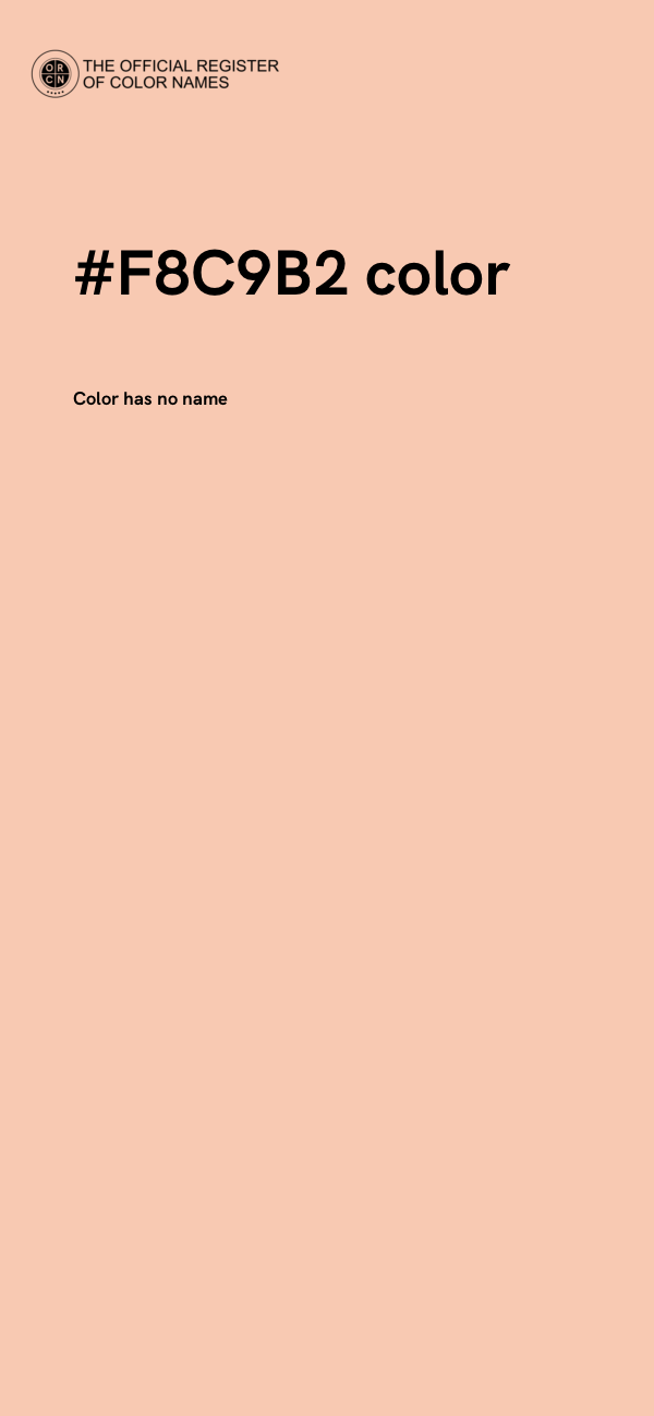 #F8C9B2 color image