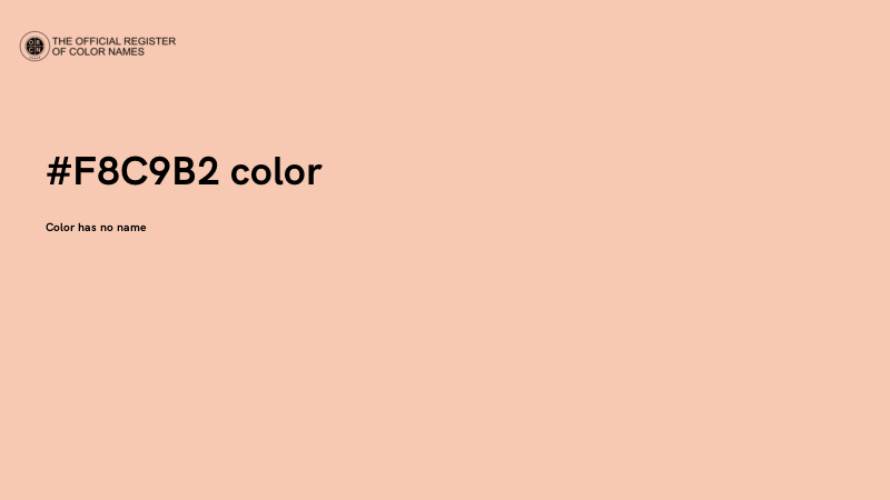 #F8C9B2 color image