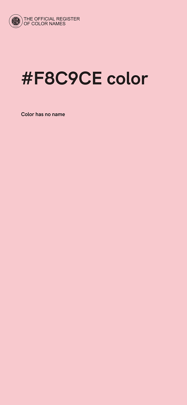 #F8C9CE color image