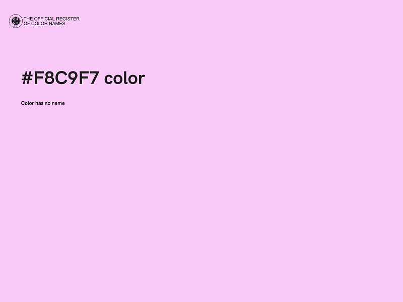 #F8C9F7 color image