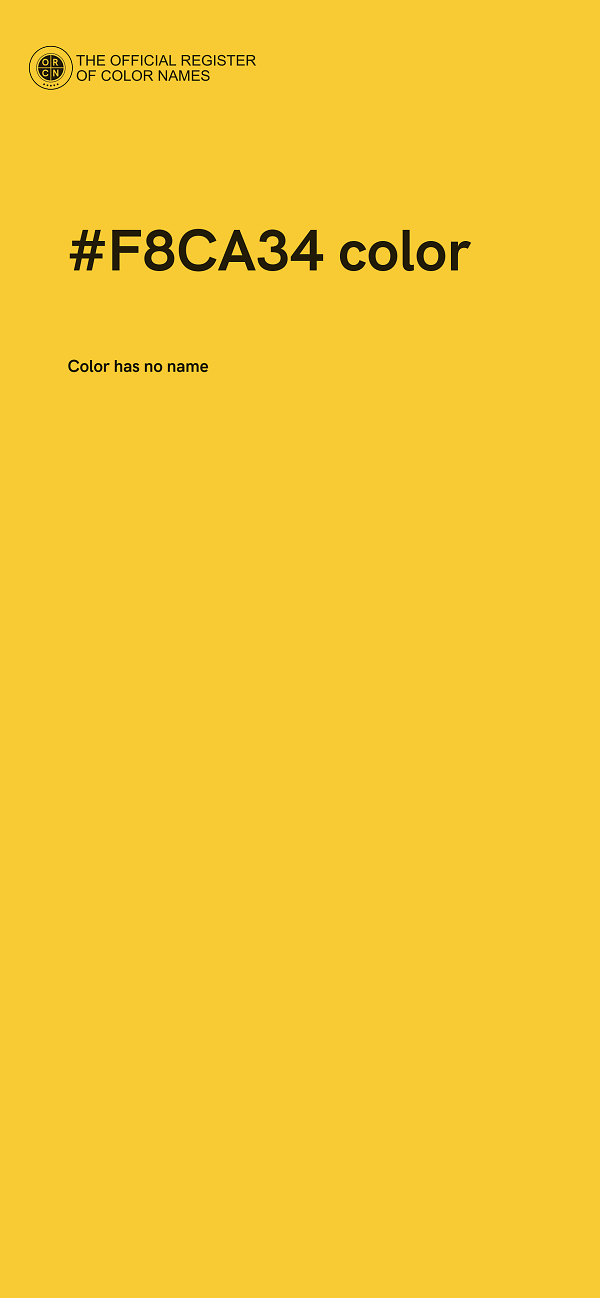 #F8CA34 color image