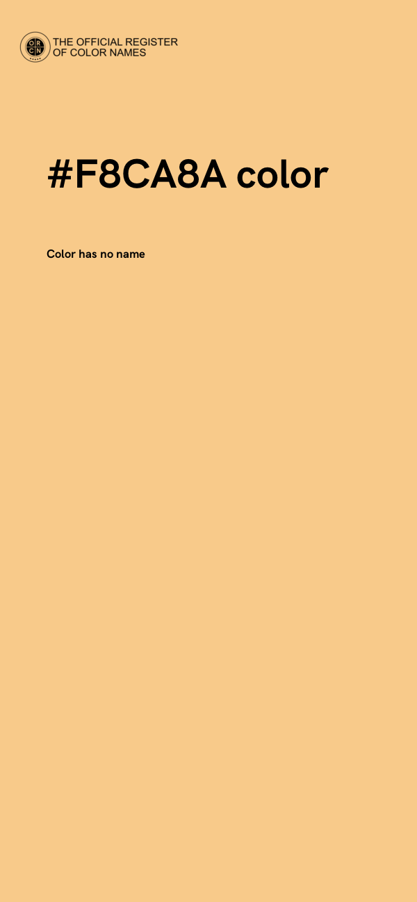 #F8CA8A color image