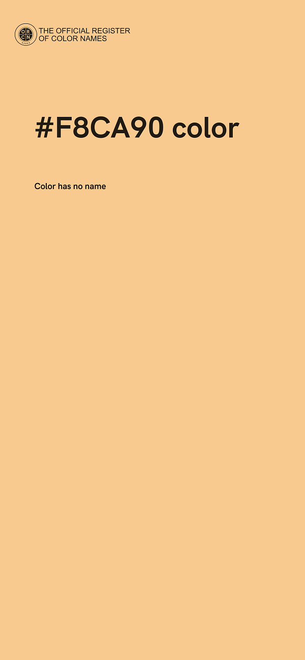 #F8CA90 color image