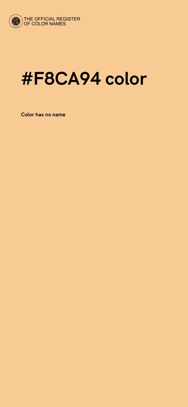 #F8CA94 color image
