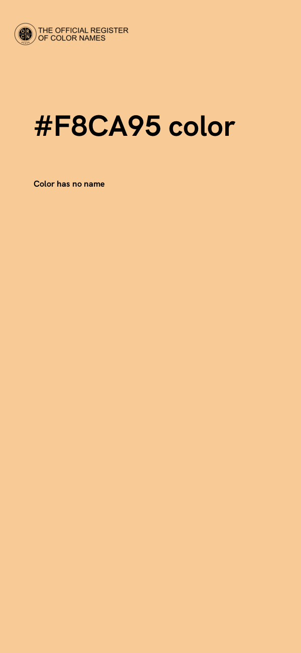 #F8CA95 color image
