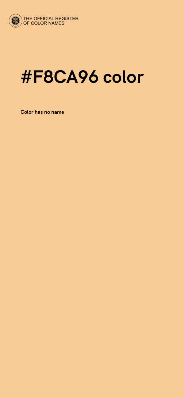 #F8CA96 color image