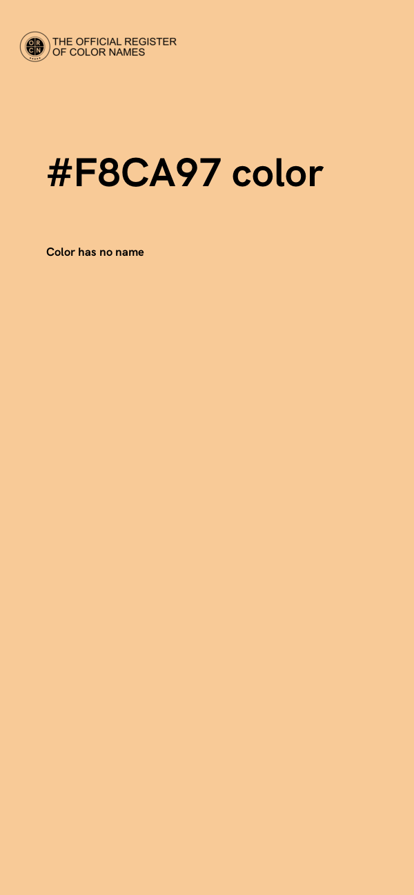 #F8CA97 color image