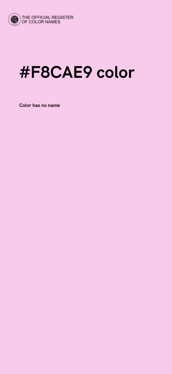 #F8CAE9 color image