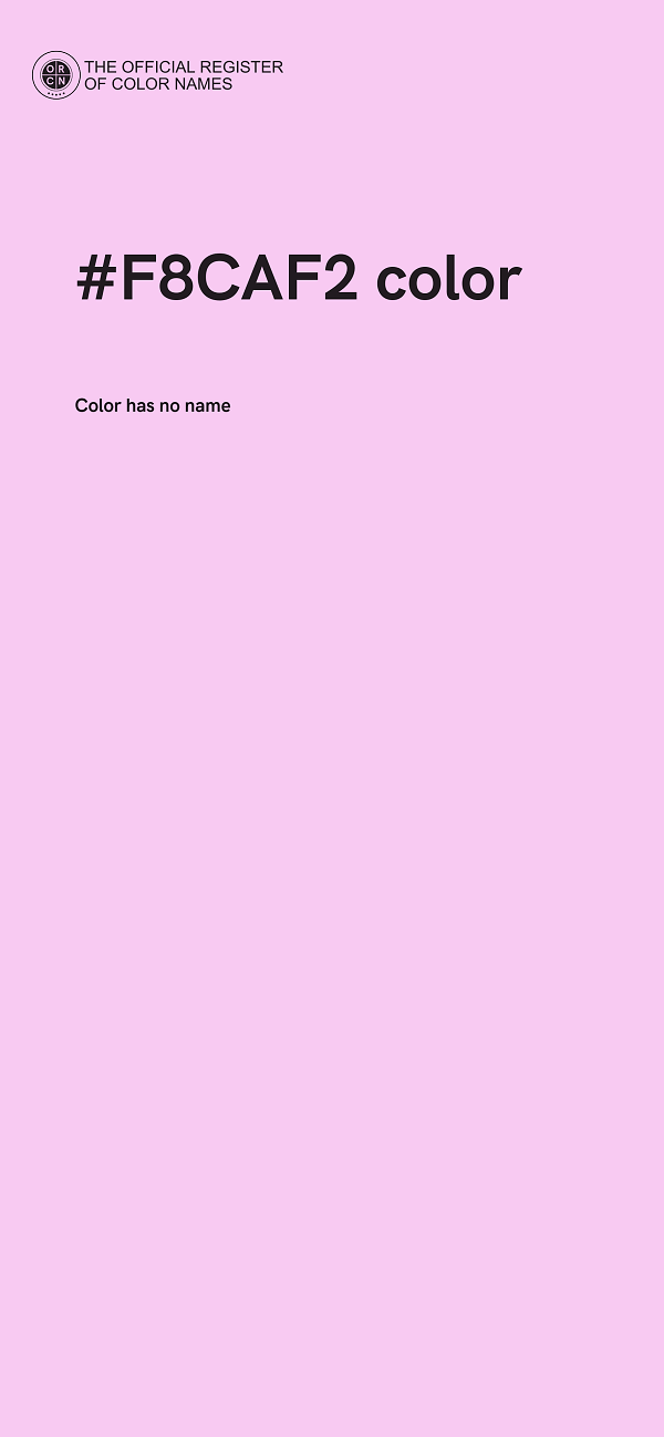 #F8CAF2 color image