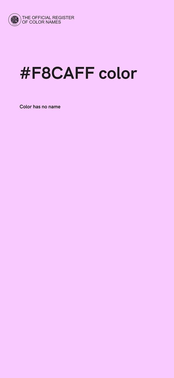 #F8CAFF color image