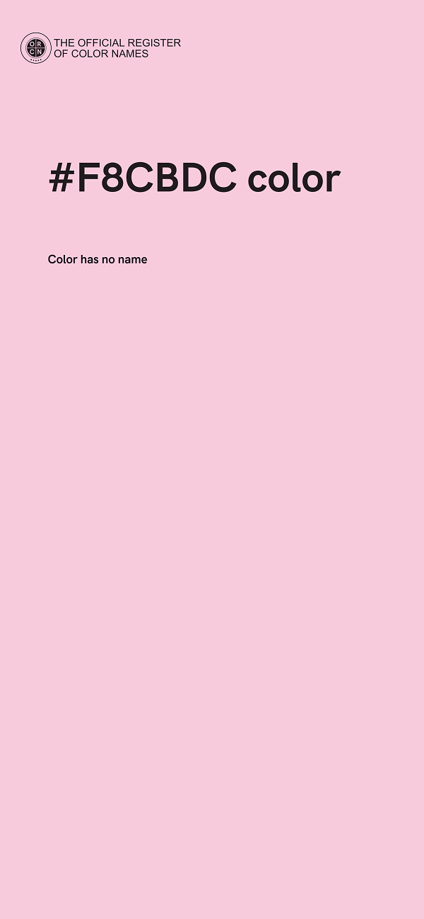 #F8CBDC color image