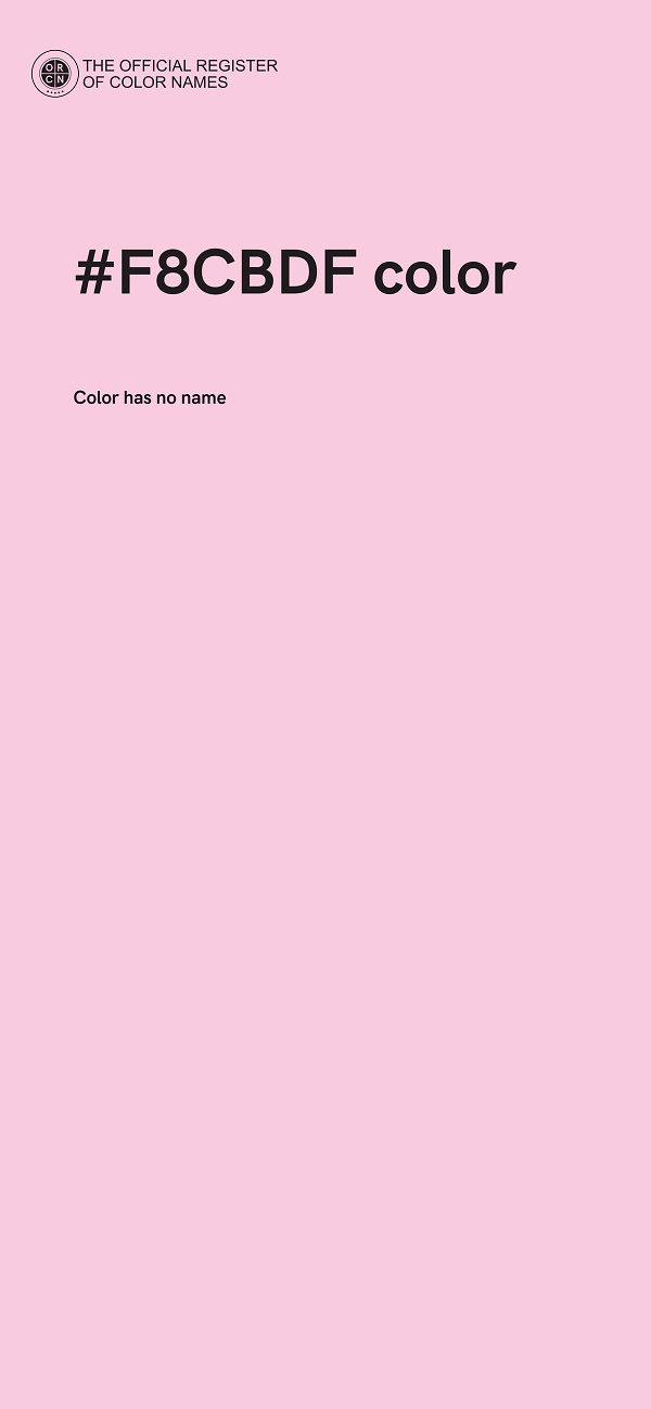 #F8CBDF color image