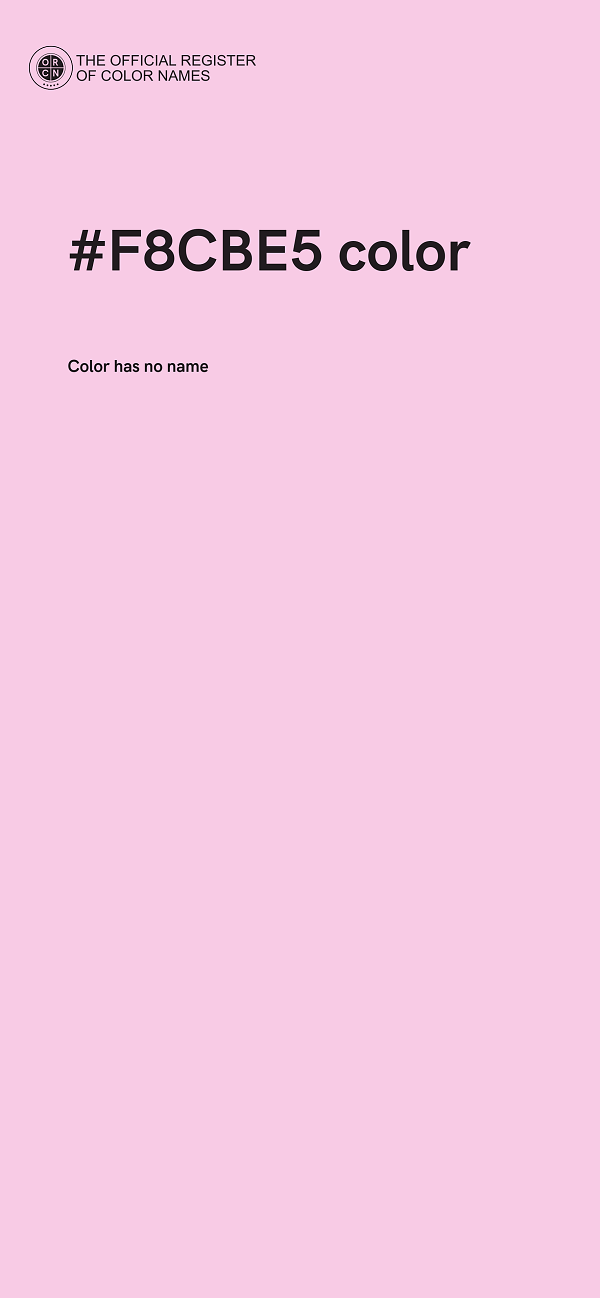 #F8CBE5 color image