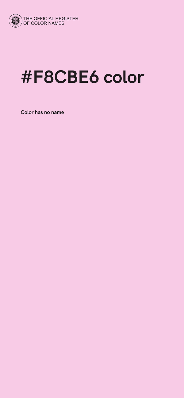 #F8CBE6 color image