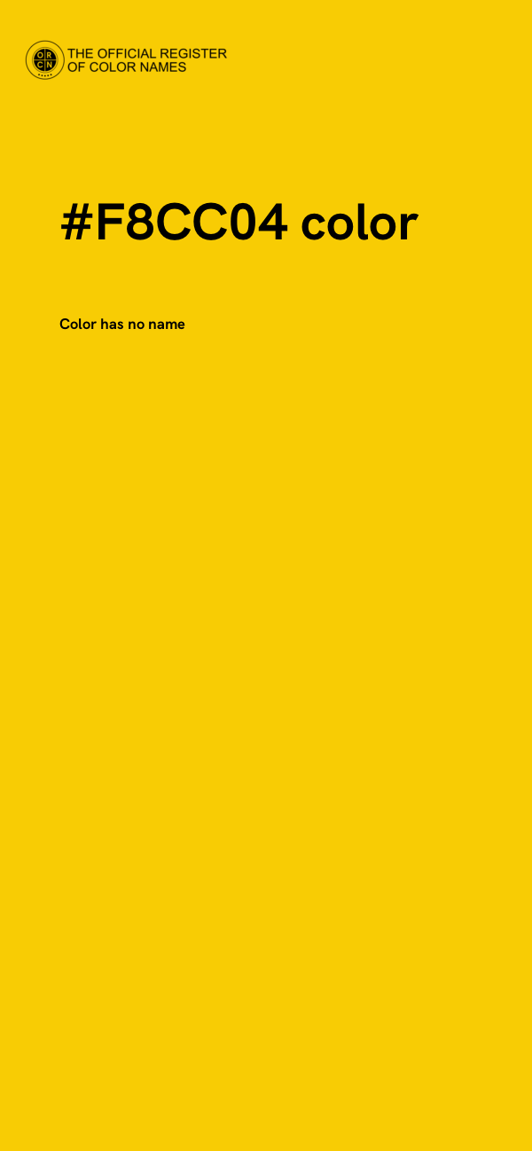 #F8CC04 color image