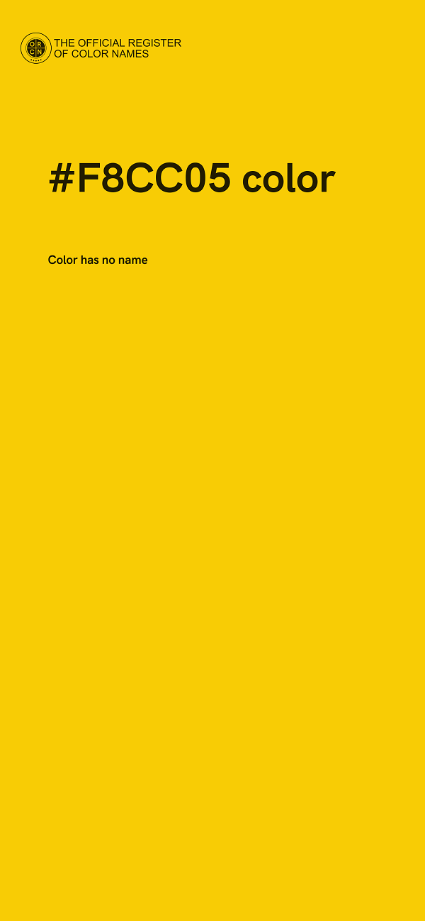 #F8CC05 color image