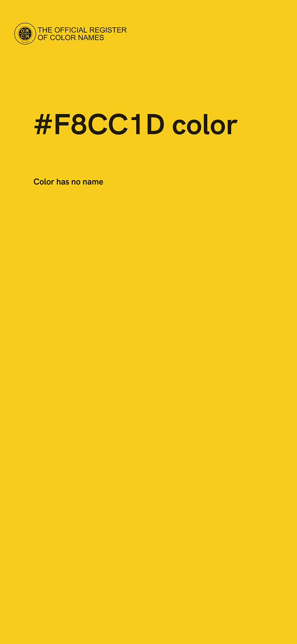 #F8CC1D color image