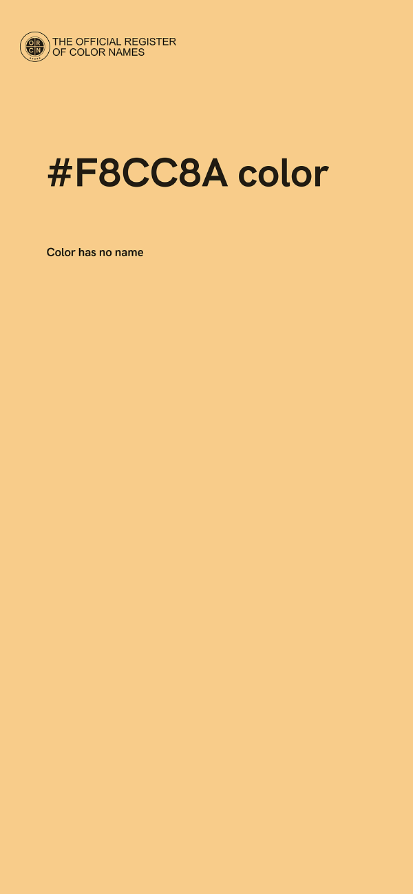 #F8CC8A color image