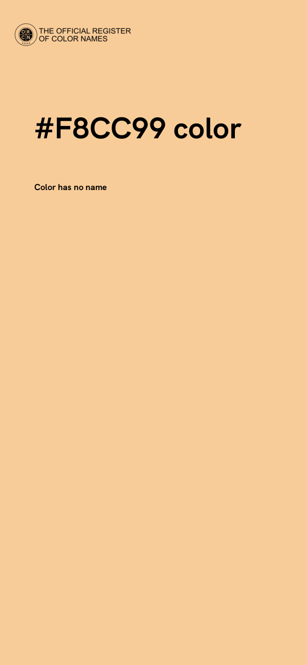 #F8CC99 color image