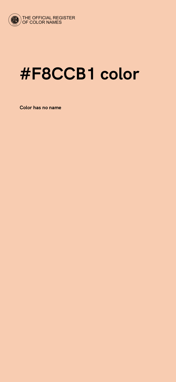 #F8CCB1 color image