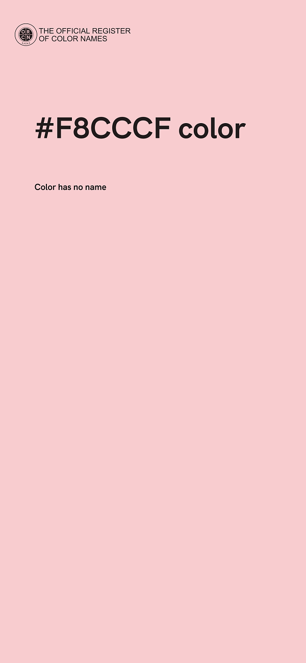 #F8CCCF color image
