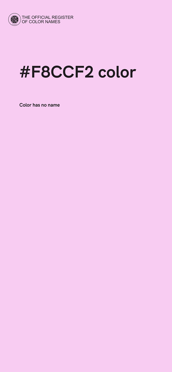 #F8CCF2 color image