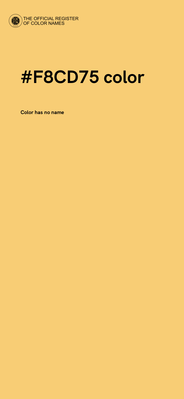#F8CD75 color image