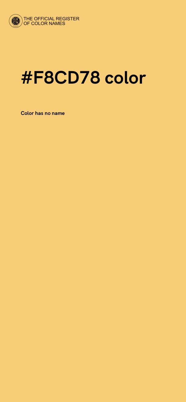 #F8CD78 color image