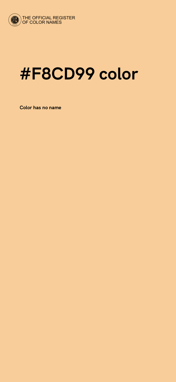 #F8CD99 color image
