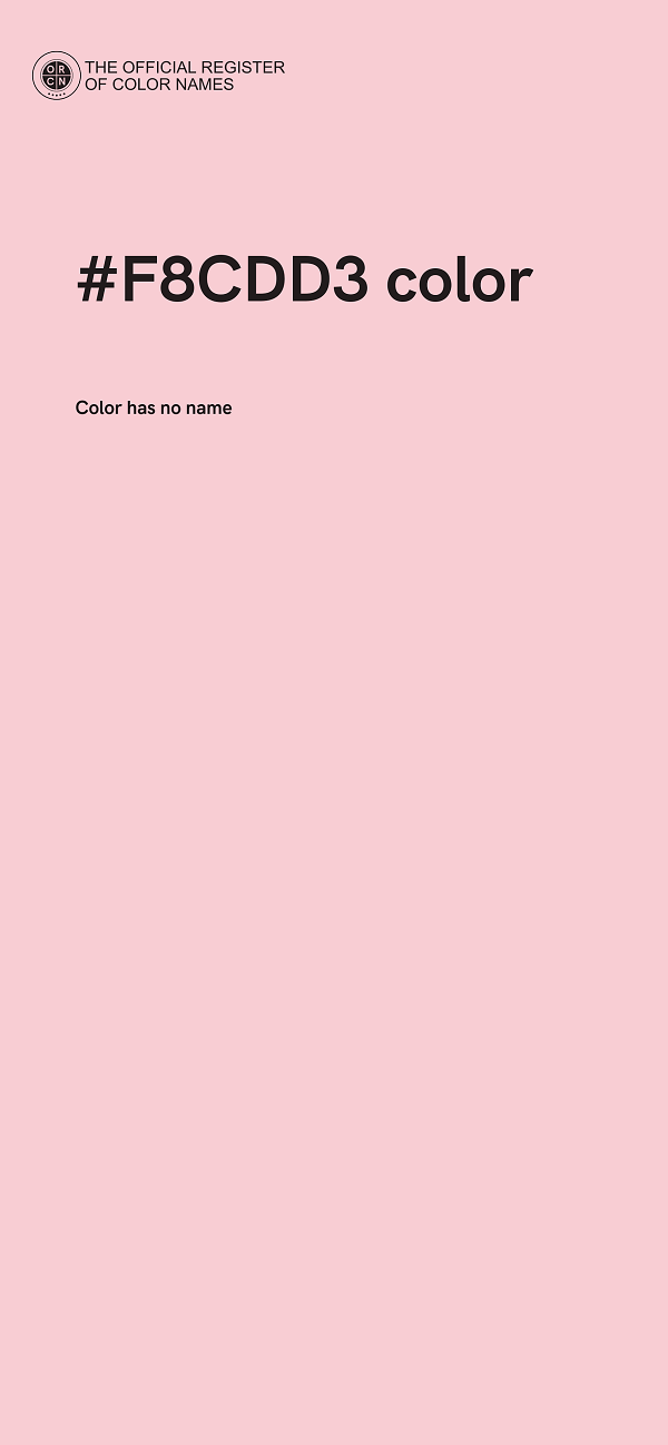 #F8CDD3 color image