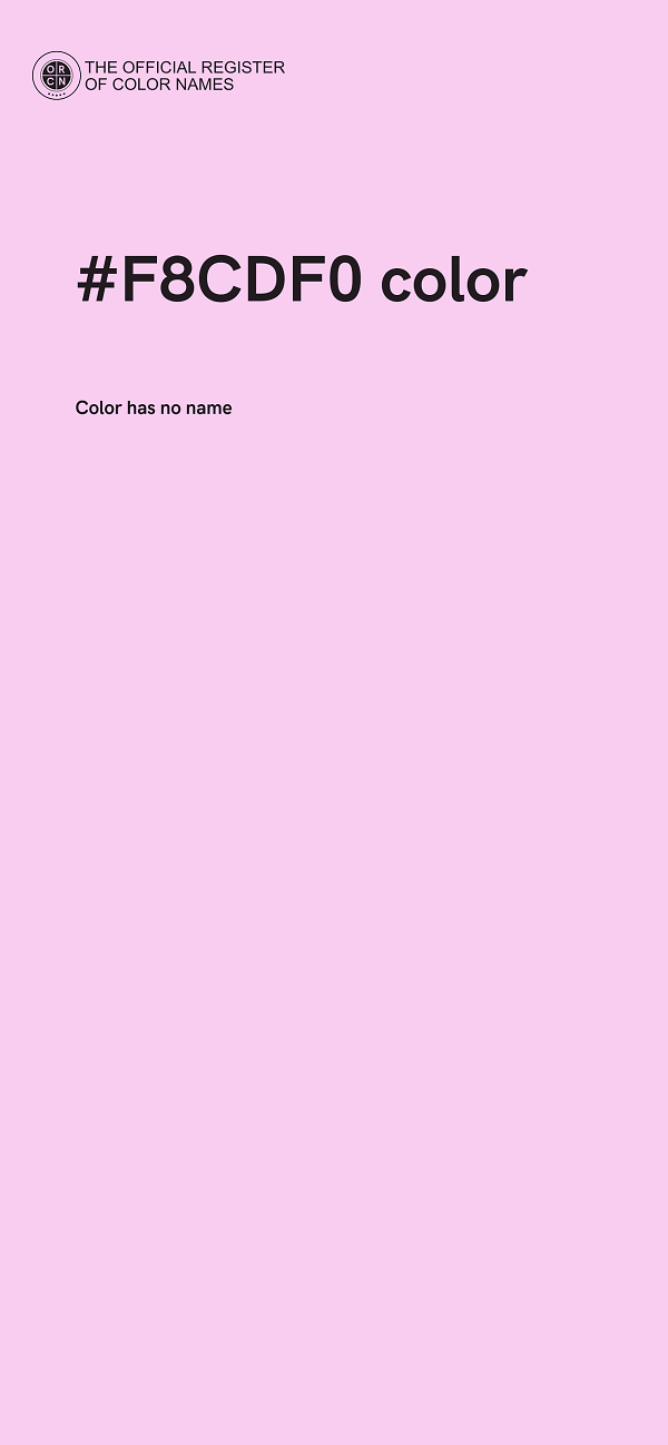 #F8CDF0 color image