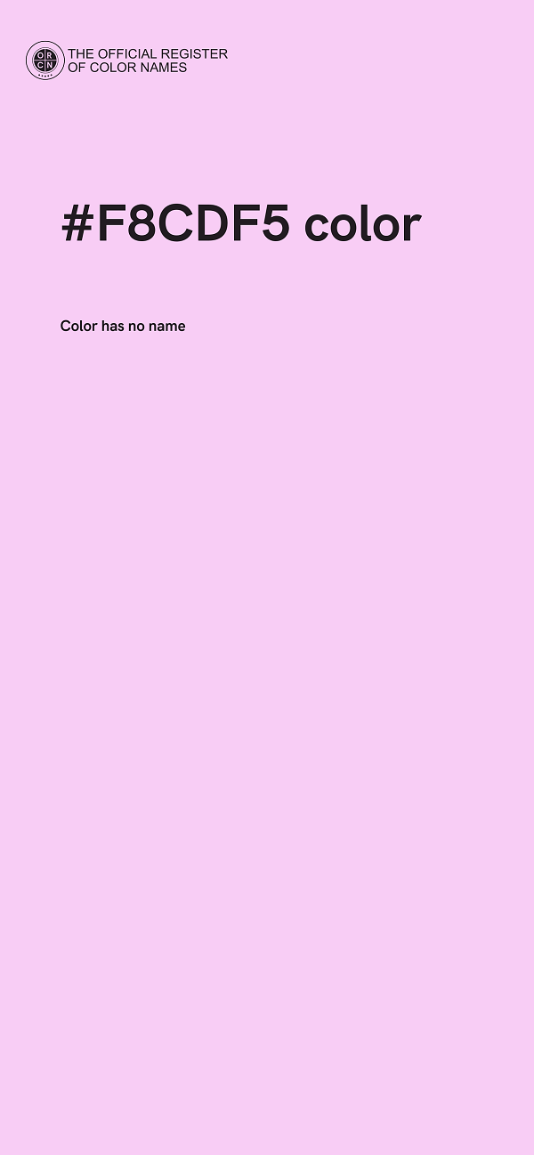 #F8CDF5 color image
