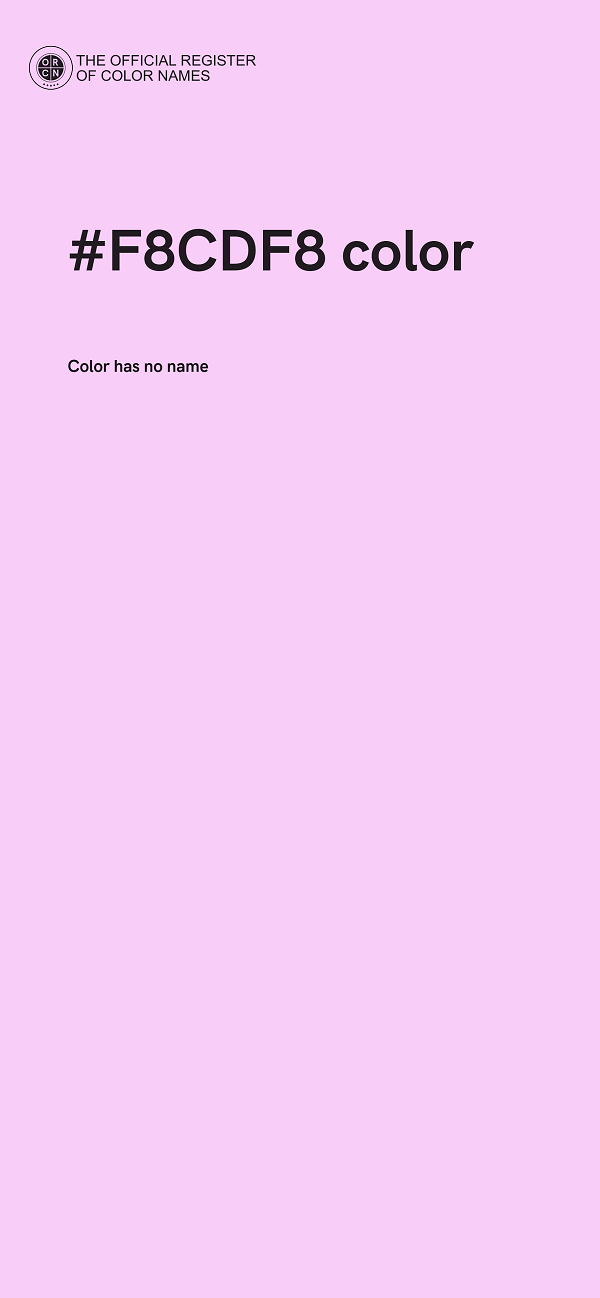 #F8CDF8 color image