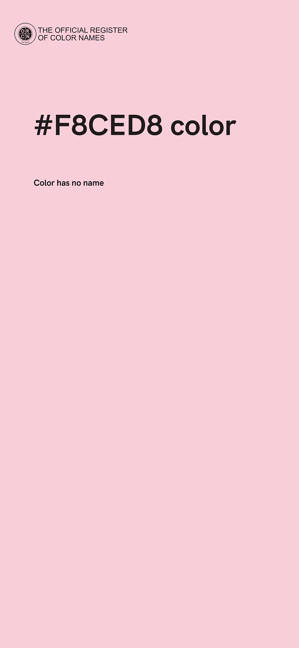 #F8CED8 color image