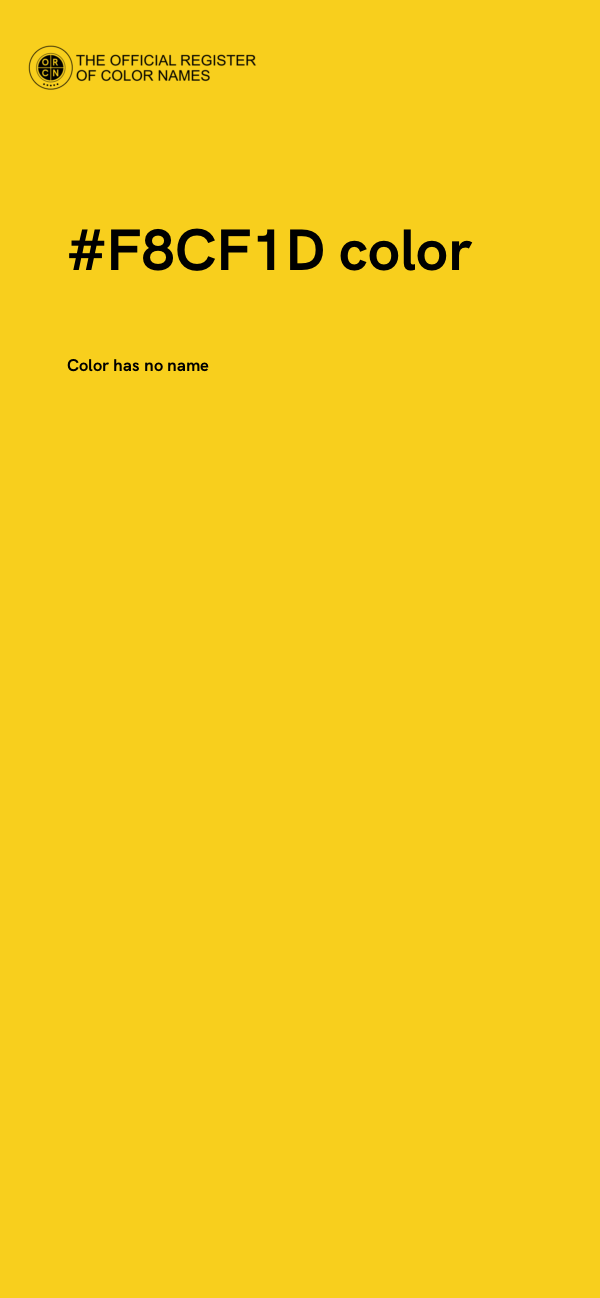 #F8CF1D color image