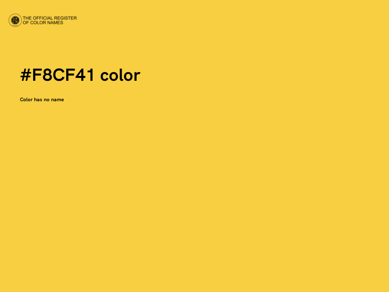 #F8CF41 color image