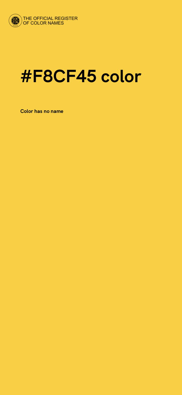 #F8CF45 color image