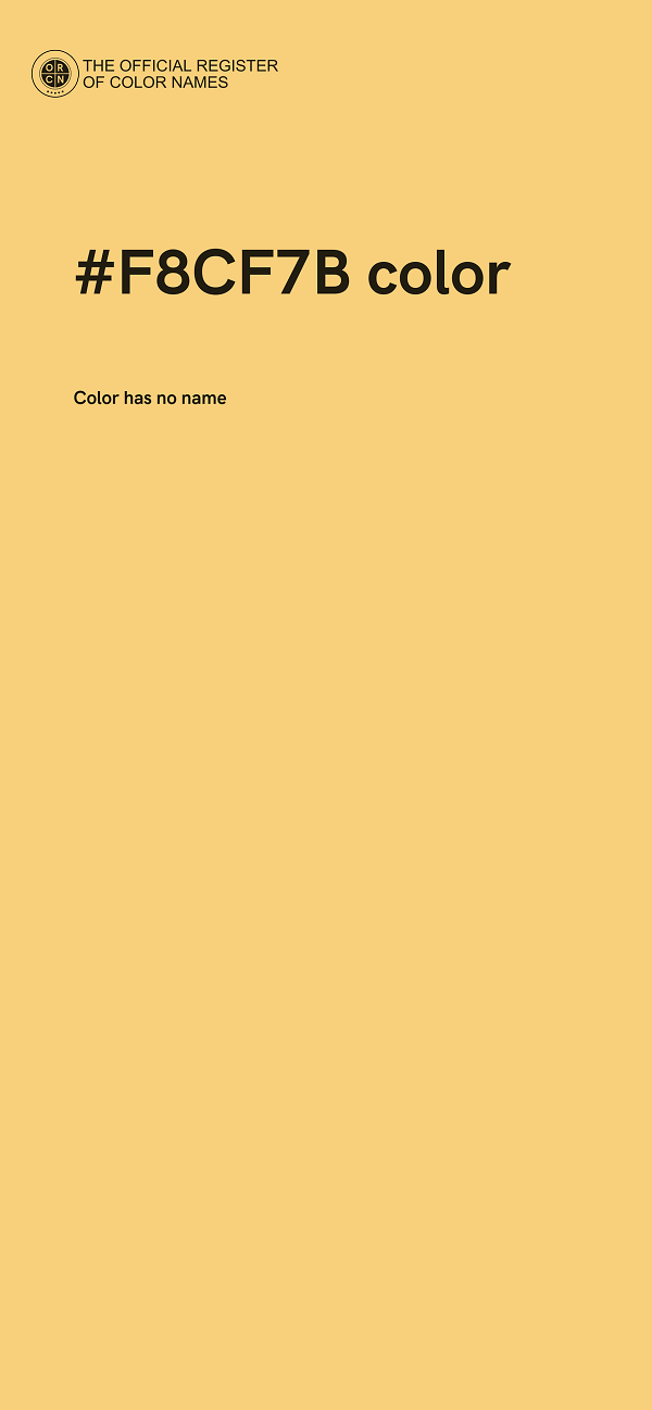 #F8CF7B color image