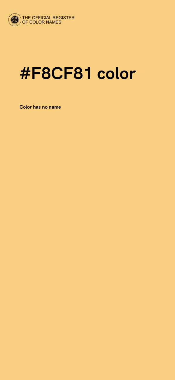 #F8CF81 color image