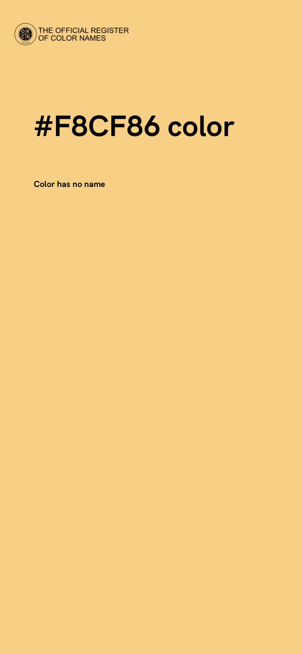#F8CF86 color image