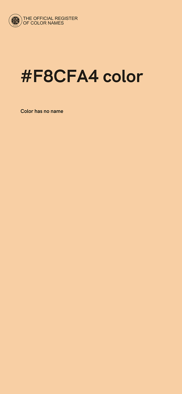 #F8CFA4 color image